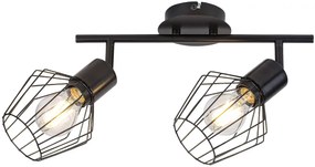 Rabalux Belano lampă de tavan 2x40 W negru 3535