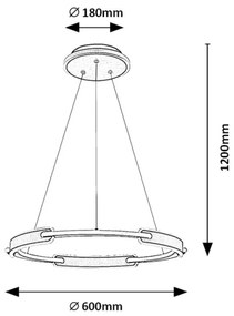 Lustra suspendata LED design modern Sindri