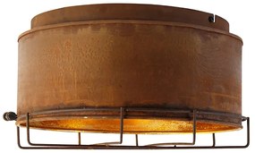 Plafoniera industrială maro ruginiu 35 cm - Barril