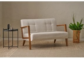 Canapea TUMI, 2 locuri, crem