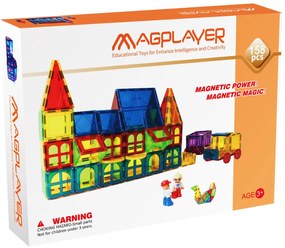 SET DE CONSTRUCTIE MAGNETIC 3D - 158 PIESE - MAGPLAYER (MPL-158)