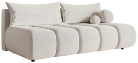 Canapea trei locuri Didier mini  (crem + negru). 1100573