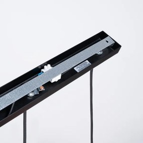 Lustră pe cablu Sollux SL.1402 PRYSM 3xG9/8W/230V negru