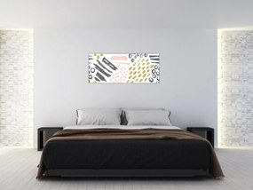 Tablou - Accidente vasculare cerebrale abstracte (120x50 cm)