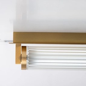 Aplica de perete LED smart cu telecomanda COMO alama periata
