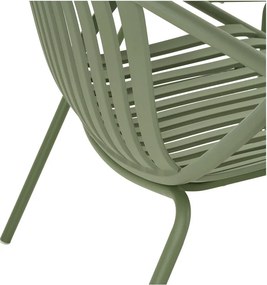Set mobilier de grădină verde din plastic pentru 4 persoane Saly – House Nordic