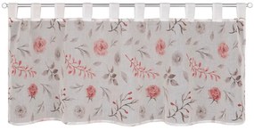 Perdea albă-roz 135x45 cm Rose – Sehlbach