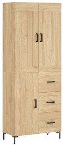 3199812 vidaXL Dulap înalt, stejar sonoma, 69,5x34x180 cm, lemn compozit
