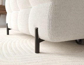 Coltar extensibil stanga 3 locuri ELTAP, LT-01ROY, Felro, 285x181x93 cm, lemn/poliester, alb