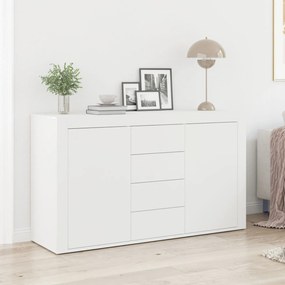 vidaXL Bufet Alb Alb Lemn 120 x 36 x 69 cm Depozitare Bufet Alb