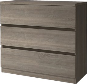 Comoda din pal LATTE 3S TRUFFLE 100x94.5x42 cm