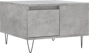 vidaXL Măsuță de cafea, gri beton, 55x55x36,5 cm, lemn prelucrat
