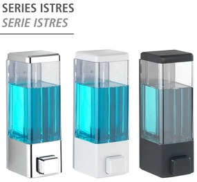 Dozator de săpun lichid alb de montat pe perete din plastic 320 ml Istres – Wenko