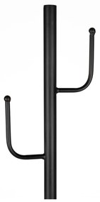 Cuier negru din metal ø 29x170 cm Twiggy – White Label