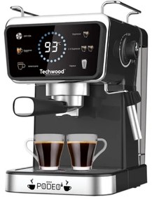 Resigilat!Espressor Techwood TCA-1386EXN, 20 bar, capsule Nespresso sau cafea macinata, 1.5L
