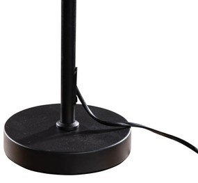 Lampă de masă neagră cu abajur din catifea verde 35cm - Parte