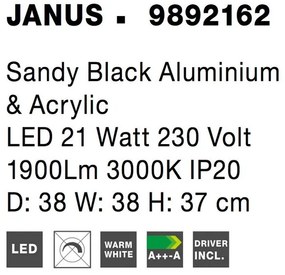 Lustra LED dimabila design modern decorativ JANUS 38cm