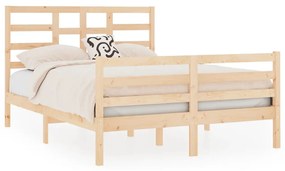 3105840 vidaXL Cadru de pat, 140x190 cm, lemn masiv