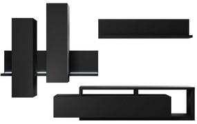 Mobilier living Bilsby Typ 09 (negru + negru mat). 1030549