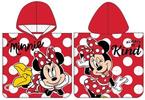 Disney Minnie Always Be Kind poncho prosop de plajă 50x115 cm