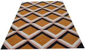 Covor Combs Bedora,160x230 cm, 100% lana, multicolor, finisat manual