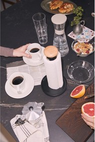 Suport orizontal pentru prosoape de bucătărie din hârtie negru ø 15 cm Paper Pal – Rosendahl