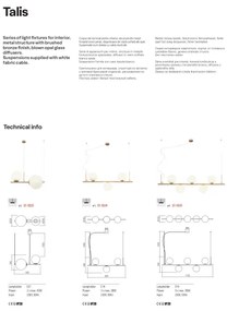 Redo 01-1635 - Lustră pe cablu TALIS 5xE14/28W/230V