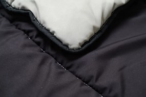 Patura usoara pentru toate anotimpurile 140x200 cm din fibra goala, neagra