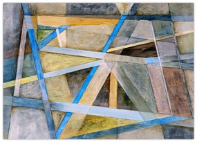 Tablou pe sticlă - Abstract (70x50 cm)