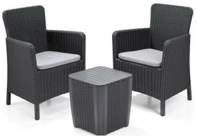 Set mobilier de grădină Trenton Balcon, grafit