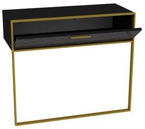 Măsuță consolă Poppy 1 (auriu + Negru) . 1102468