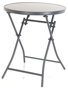 Masa plianta de gradina Gerardo, neagra/gri