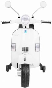 Motocicleta Electrica cu Acumulator Pentru Copii NOVOKIDS™ Vespa Premium Retro Scooter, Pornire la cheie, 3-8 ani, Max 30 kg, Cu Melodii si Lumini