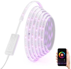 Bandă LED RGBW dimabilă Nanoleaf NF080K02-5LS ESSENTIALS 2700-6500K Wi-Fi 5m