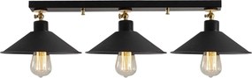 Lustra BERCESTE N 660, negru, metal, 80x24x16 cm