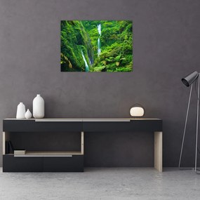 Tablou pe sticlă - Cascada Madakaripura, Java de Est, Indonezia (70x50 cm)