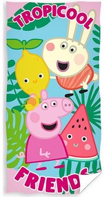 Prosop Peppa Pig Tropicool Friends,70 x 140 cm