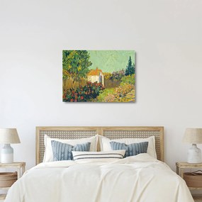 Tablou pe sticlă - Imitator of Vincent van Gogh, Landscape, reproducere (70x50 cm)