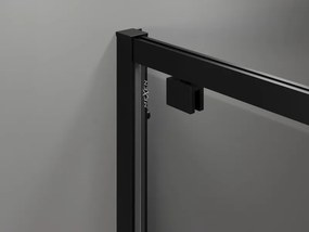 Mexen Exo cabină de duș pivotantă 100 x 100 cm, transparentă, neagră - 8181-100-100-70-00