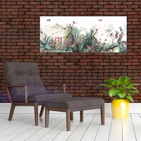 Tablou - Peisaj natural, acvariu (120x50 cm)