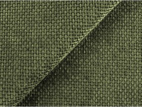 Colțar verde extensibil/cu spațiu de depozitare cu tapițerie din chenille (cu colț pe partea dreaptă/în formă de ”L”) Kona – Makamii
