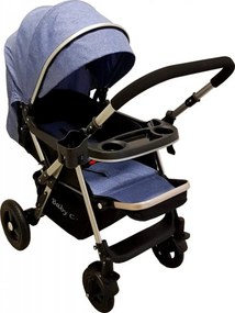 Carucior nou nascuti 2 in 1 BABY CARE™ PRO 511,Cadru aluminiu, Maner reversibil, Spatar reglabil in 5 trepte, Amortizoare, Frana picior,Pliabil ,