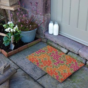 Covoraș de intrare din fibre de nucă de cocos 40x60 cm Floral – Artsy Doormats