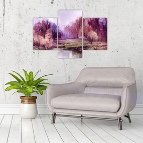 Tablou - Peisaj de toamnă - pictură (90x60 cm)