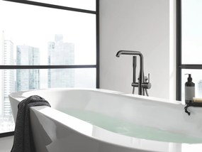Baterie cada freestanding antracit periat, pipa pivotanta, Grohe Essence