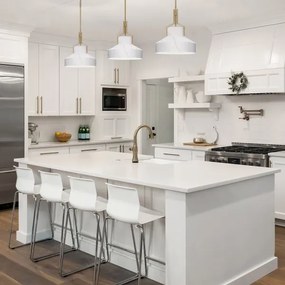 Quoizel QZ-BRECKEN-2P-AB-ABG - Lustru BRECKEN, 2xE27/60W/230V, auriu cu decor de marmură