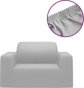 vidaXL Husă elastică pentru canapea poliester jersey gri