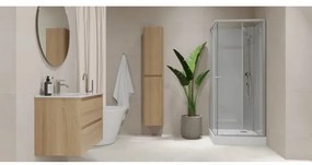 Dulap baie cu lavoar MOLDE 60 cm, stejar