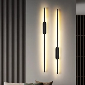 Aplica LED R9155-800 Negru, 15 W, 3 tipuri de lumină (caldă, neutră, rece)