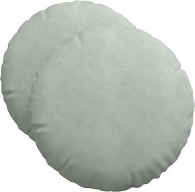 vidaXL Perne de Șezut 2 pcs Gri deschis Ø 40 x 13 cm Catifea